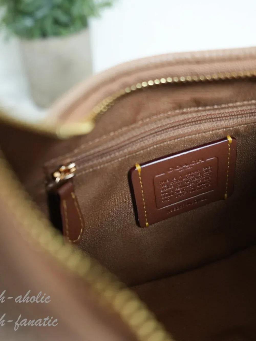 Coach CDX20 Emily Shoulder Bag Crossbody straw/Gold/Toast NWT - Picture 10 of 11